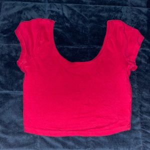 Pink crop top
